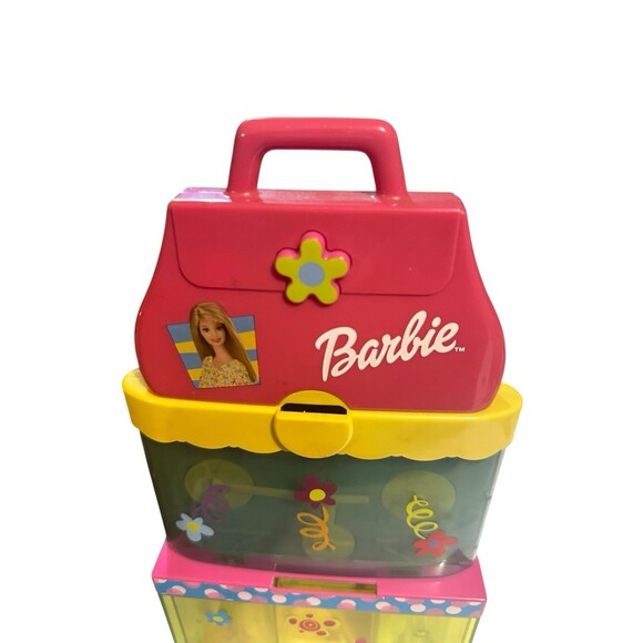 Barbie-Coin Sorting Bank-Save In Style-Electronic-Talking-Mattel-2001-NO Key - Picture 2 of 5